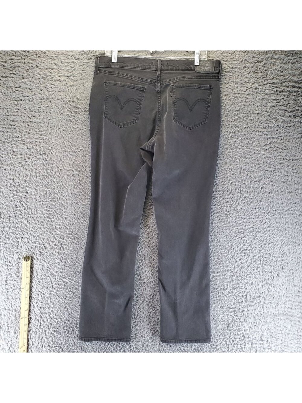 Levis Jeans Womens 12/31 Black 505 Straight Fit Classic Cotton Denim *Read*